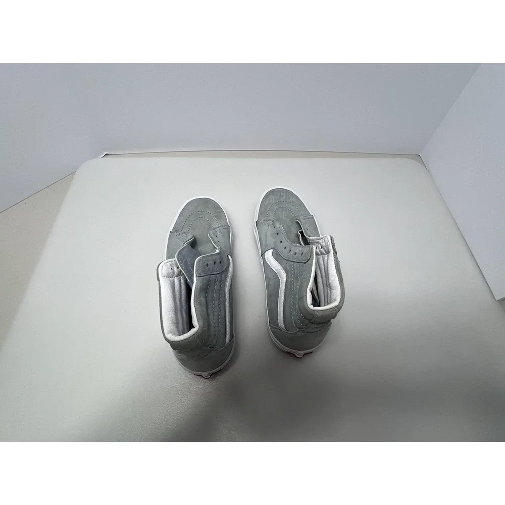 Vans‎ Sk8-Hi Shoes Mens 5.5 Women 7 Gray Suede High Top Skateboarding Sneakers